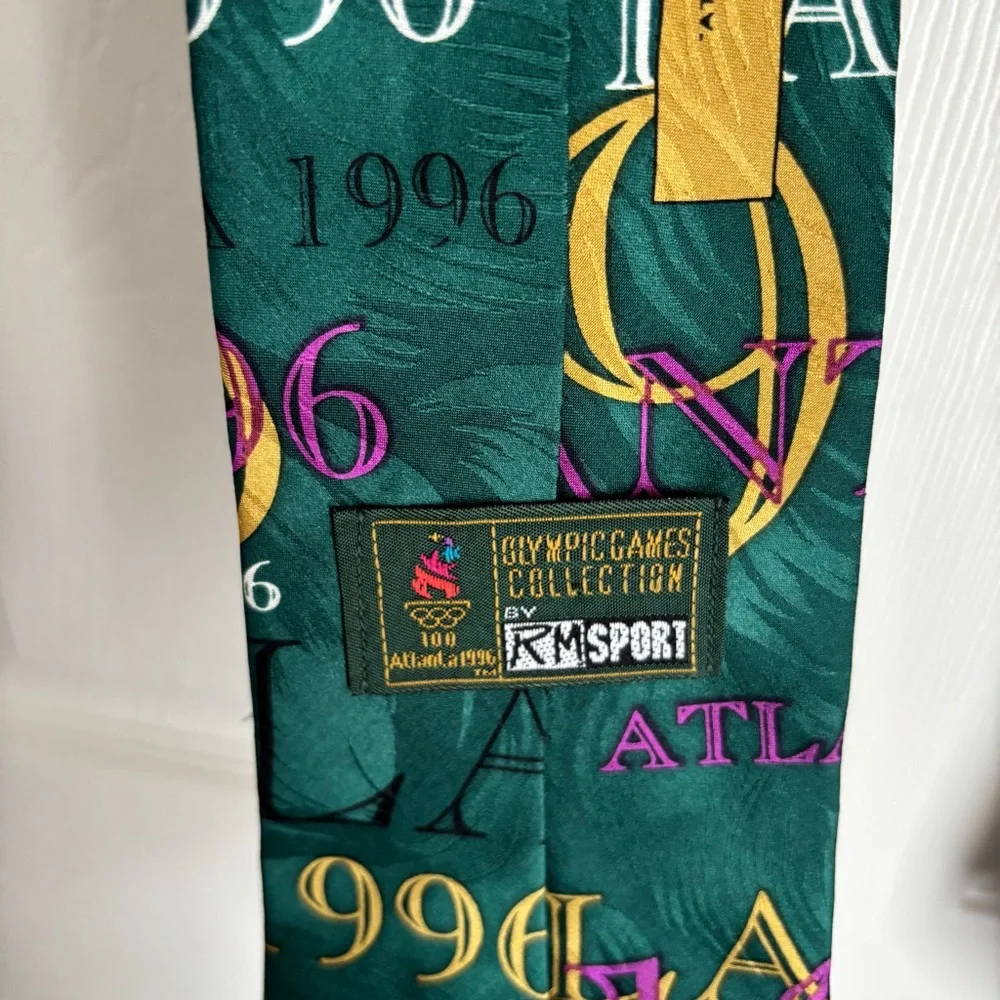 Lot of 2 VTG‎ 1996 Atlanta Olympic Games Collection Ties by Ralph Marlin